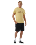 The Rip Curl Mens Up The Line T-Shirt in Straw