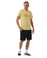 The Rip Curl Mens Up The Line T-Shirt in Straw