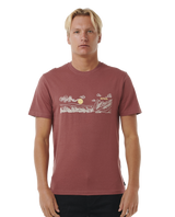 The Rip Curl Mens Up The Line T-Shirt in Apple Butter