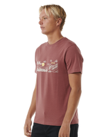 The Rip Curl Mens Up The Line T-Shirt in Apple Butter