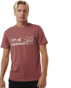 The Rip Curl Mens Up The Line T-Shirt in Apple Butter