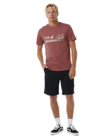 The Rip Curl Mens Up The Line T-Shirt in Apple Butter