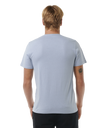 The Rip Curl Mens Horizon Badge T-Shirt in Spray Blue