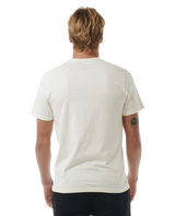 The Rip Curl Mens Horizon Badge T-Shirt in Bone