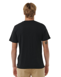 The Rip Curl Mens Horizon Badge T-Shirt in Black