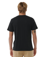 The Rip Curl Mens Horizon Badge T-Shirt in Black