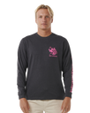 The Rip Curl Surfer Dude Long Sleeve T-Shirt in Washed Black | Available at Anns Cottage