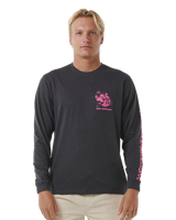 The Rip Curl Surfer Dude Long Sleeve T-Shirt in Washed Black | Available at Anns Cottage