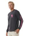 The Rip Curl Surfer Dude Long Sleeve T-Shirt in Washed Black | Available at Anns Cottage