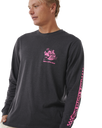 The Rip Curl Surfer Dude Long Sleeve T-Shirt in Washed Black | Available at Anns Cottage