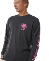 The Rip Curl Surfer Dude Long Sleeve T-Shirt in Washed Black | Available at Anns Cottage