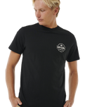 The Rip Curl Mens Staple T-Shirt in Black