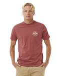 The Rip Curl Mens Staple T-Shirt in Apple Butter