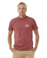 The Rip Curl Mens Staple T-Shirt in Apple Butter