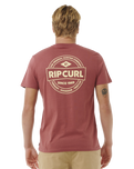 The Rip Curl Mens Staple T-Shirt in Apple Butter