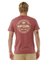 The Rip Curl Mens Staple T-Shirt in Apple Butter