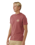 The Rip Curl Mens Staple T-Shirt in Apple Butter