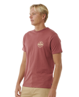 The Rip Curl Mens Staple T-Shirt in Apple Butter