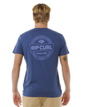 The Rip Curl Mens Staple T-Shirt in Washed Navy