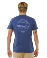 The Rip Curl Mens Staple T-Shirt in Washed Navy