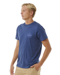 The Rip Curl Mens Staple T-Shirt in Washed Navy