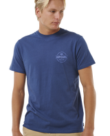 The Rip Curl Mens Staple T-Shirt in Washed Navy