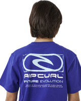 The Rip Curl Boys Boys Future Evolution Logo T-Shirt in Wild Berry