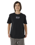 The Rip Curl Boys Boys Future Evolution Art T-Shirt in Black