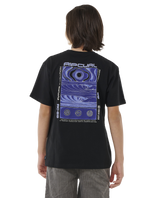 The Rip Curl Boys Boys Future Evolution Art T-Shirt in Black