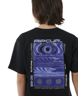 The Rip Curl Boys Boys Future Evolution Art T-Shirt in Black