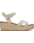 The Toms Womens Audrey Espadrille Wedge Sandals in Fog