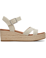 The Toms Womens Audrey Espadrille Wedge Sandals in Fog