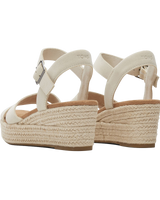 The Toms Womens Audrey Espadrille Wedge Sandals in Fog