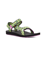 The Teva Womens Original Universal Sandals in Beach Floral Wild Lime