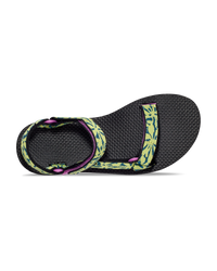 The Teva Womens Original Universal Sandals in Beach Floral Wild Lime