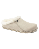 Zermatt Premium Suede Leather Slipper in Antique White