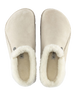 Zermatt Premium Suede Leather Slipper in Antique White