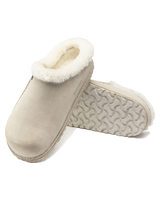 Zermatt Premium Suede Leather Slipper in Antique White