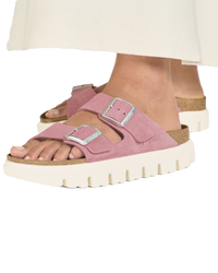 The Birkenstock Womens Papillio Arizona Chunky Sandals in Candy Pink