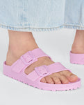 The Birkenstock Womens Arizona EVA Sandals in Fondant Pink
