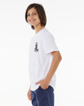 Boys Search Stack T-Shirt in White