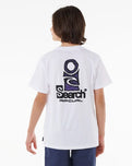 Boys Search Stack T-Shirt in White