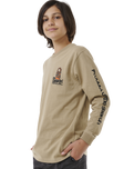 The Rip Curl Boys Boys Search Stack T-Shirt in Sand Dune