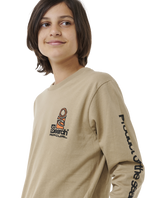 The Rip Curl Boys Boys Search Stack T-Shirt in Sand Dune