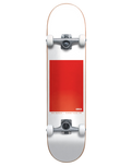 The Globe G0 Block Serif 31.63" Skateboard in White & Red