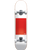 The Globe G0 Block Serif 31.63" Skateboard in White & Red