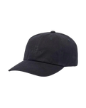 The Brixton Mens Alpha LP Cap in Black Vintage Wash