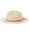 The Brixton Mens Wesley Straw Packable Fedora Hat in Tan