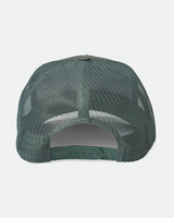 The Brixton Mens Alpha Block Netplus Trucker Hat in Agave Green & Agave Green