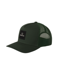 The Brixton Mens Alpha Block X Trucker Cap in Trekking Green